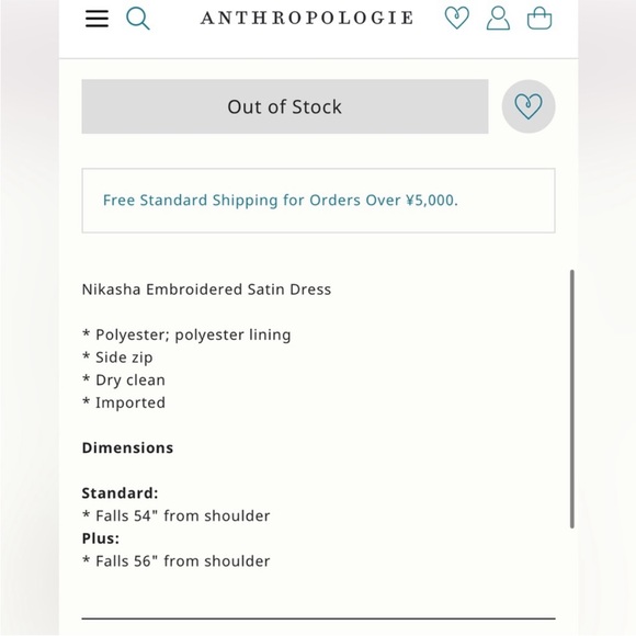 Anthropologie NWT Nikasha
(NWT
Embroidered Satin Dress Size M. - Picture 9 of 9